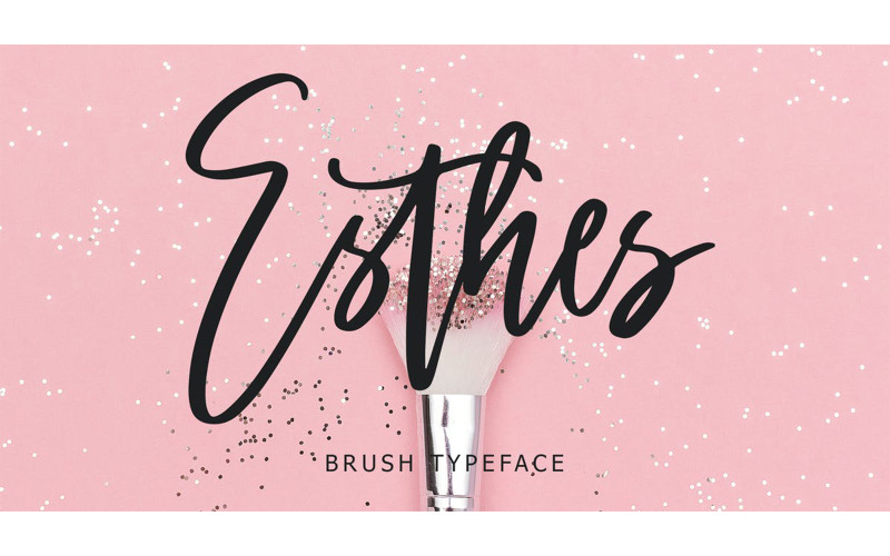 Police de caractères Esthes Brush Script Police de caractères Esthes