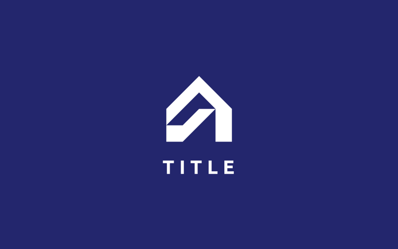 Современный чистый логотип с абстрактной монограммой Realty