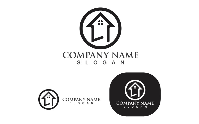 Casa Casa Logo Construindo Vetor V22
