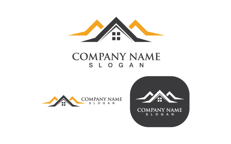 maison, maison, logo, construction, vecteur, v28