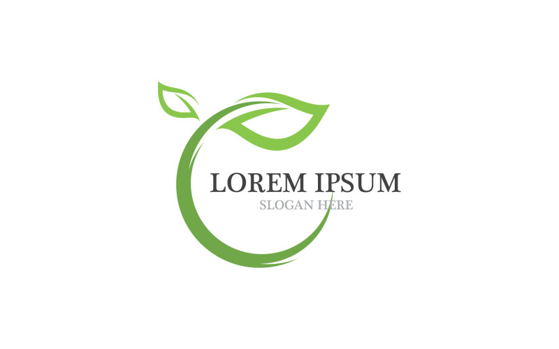 Ekologie Leaf Green Logo Symbol Ver.12