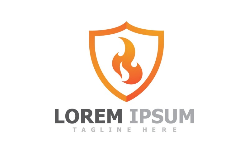 Fire Flame Campfire Logo V4