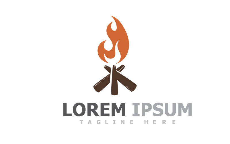 Логотип Fire Flame Campfire V12
