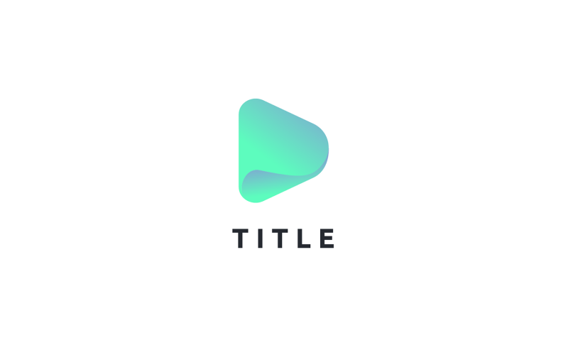 Contemporaneo Fresh Video Play Film Logo verde