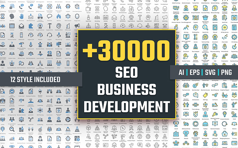 +30000 значков развития SEO-бизнеса