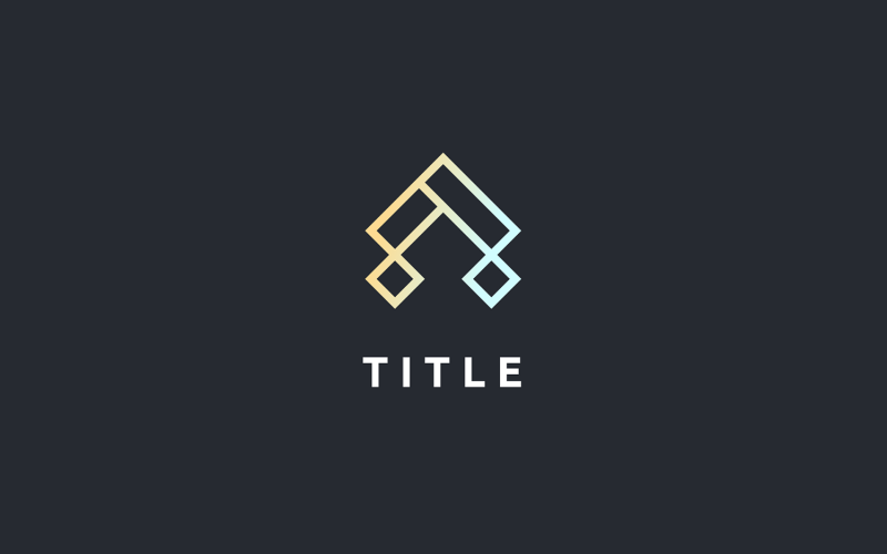 Logo Fresh A Block Line contemporain