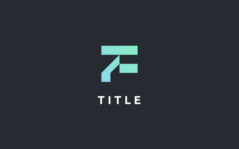 Logo Lite con monogramma F fresco contemporaneo
