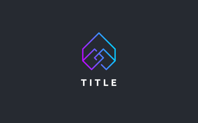 Współczesne świeże logo A Monogram Connect