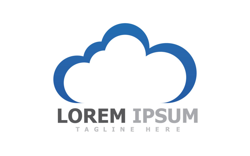 Cloud Server Logo And Symbol V28
