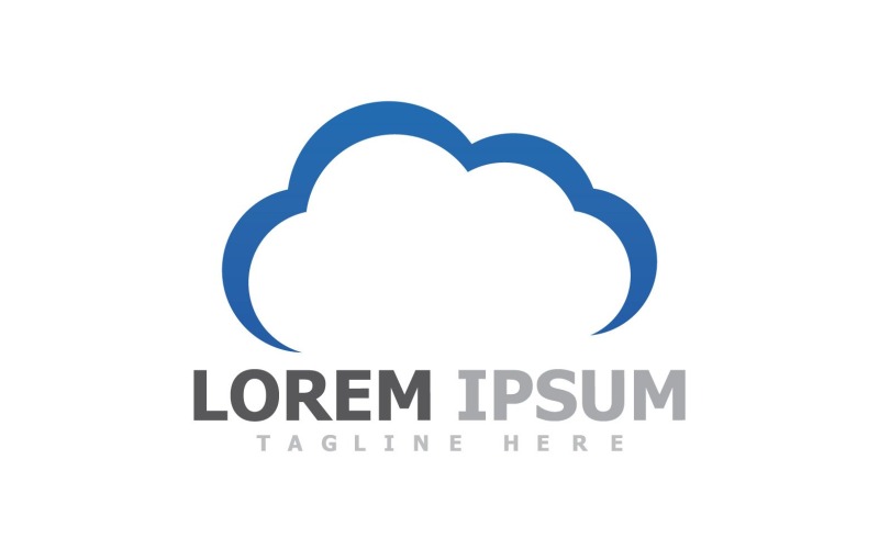 Cloud Server-logo en symbool V31