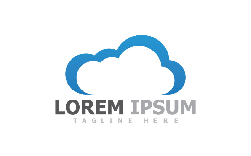 Cloud Server-logo en symbool V49