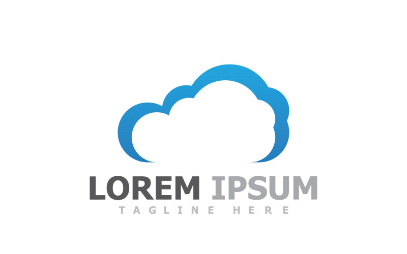 Cloud Server-logo en symbool V51