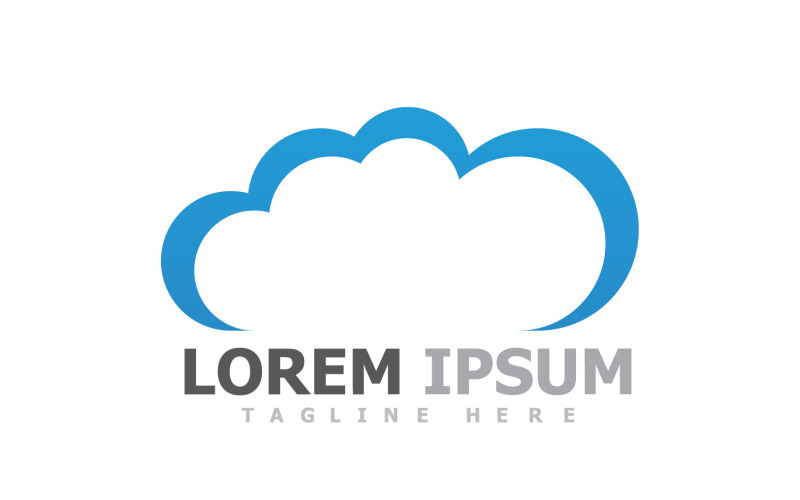 Logo e simbolo del server cloud V25