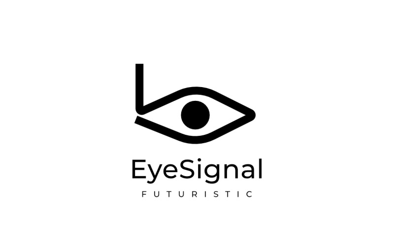 Logotipo do roteador inteligente inteligente da Eye Signal