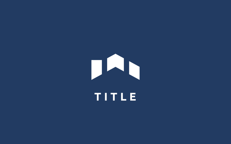 Eigentijds iconisch M Roof House Property-logo