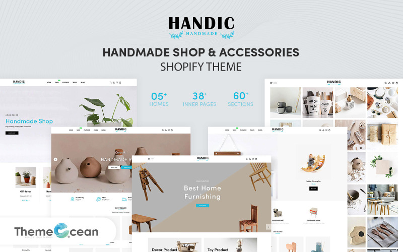 Handic - Магазин ручной работы и аксессуары Shopify Тема