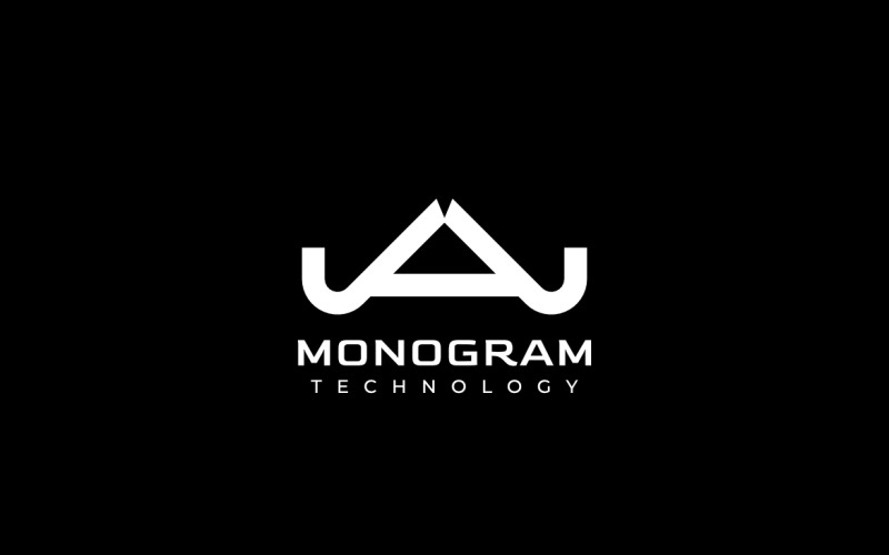 Corporate Simple Monogram Letter JA Logo