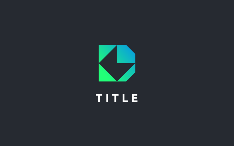 Elegante e iconico logo con monogramma DM Shade Gem