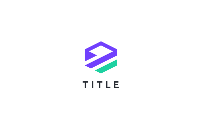 Sleek Minimal Cube Box Storage Block Purple Logo