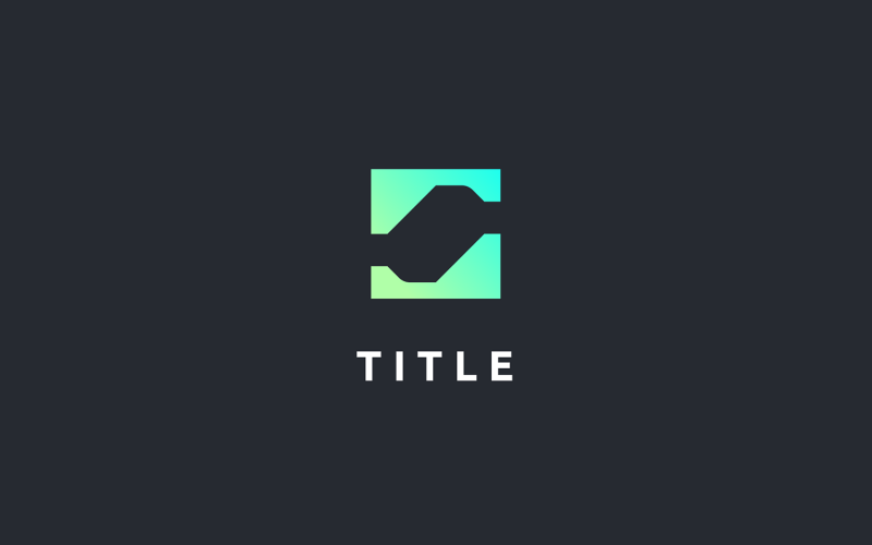 Sleek Minimal S Productivity Square Tech Logo