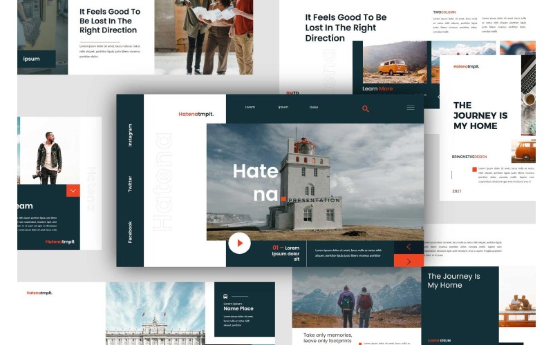 Modello di presentazione di PowerPoint Hatena