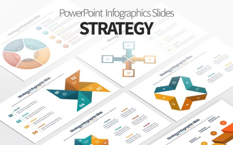 STRATÉGIE PPT - Diapositives d'infographie PowerPoint