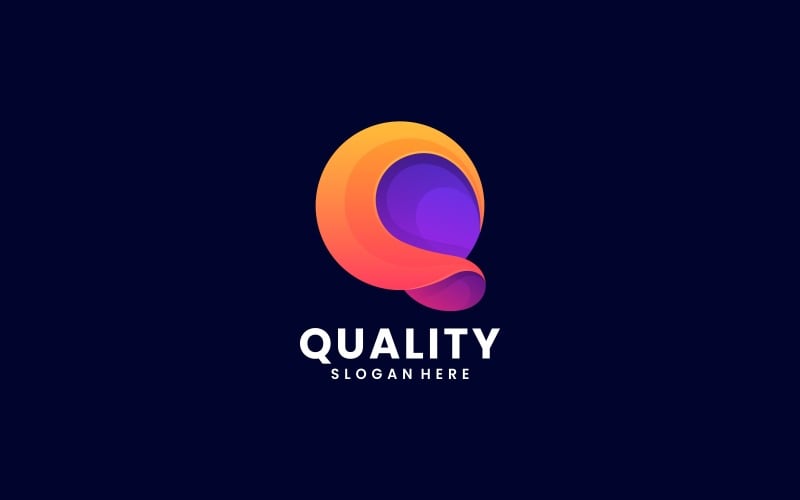 Letter Q Gradient Logo Design #241154 - TemplateMonster