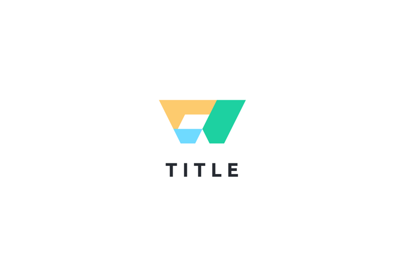 Elegant Lite W Rolig Lekfull Tech Monogram Logotyp
