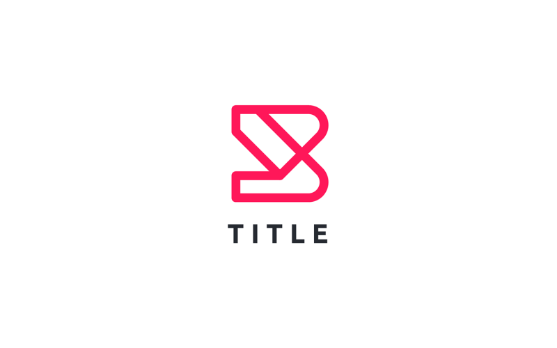 Елегантний логотип Lite B Monogram Red Line Tech Shade