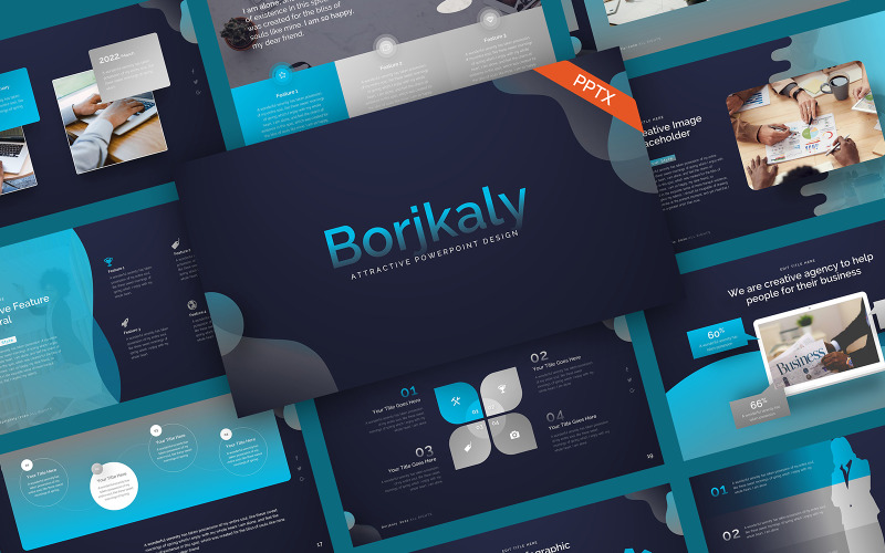 Modelo De PowerPoint Multiuso Borjkaly - TemplateMonster