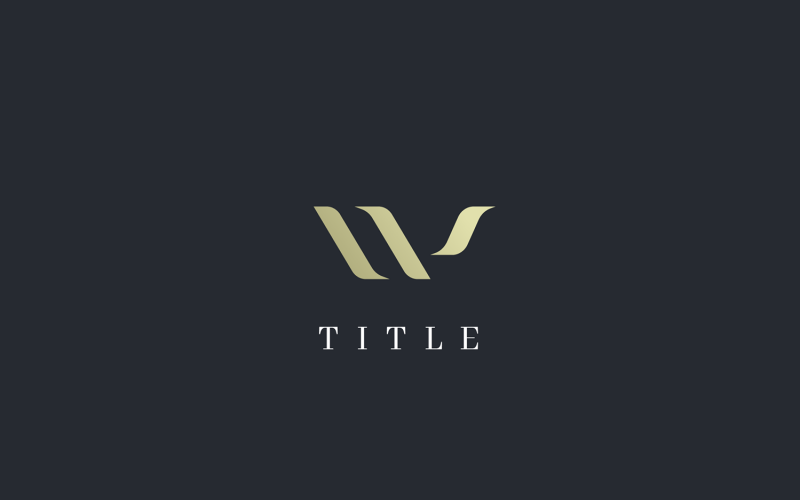 Logo monogramme de bien-être doux WS Luxury Authority