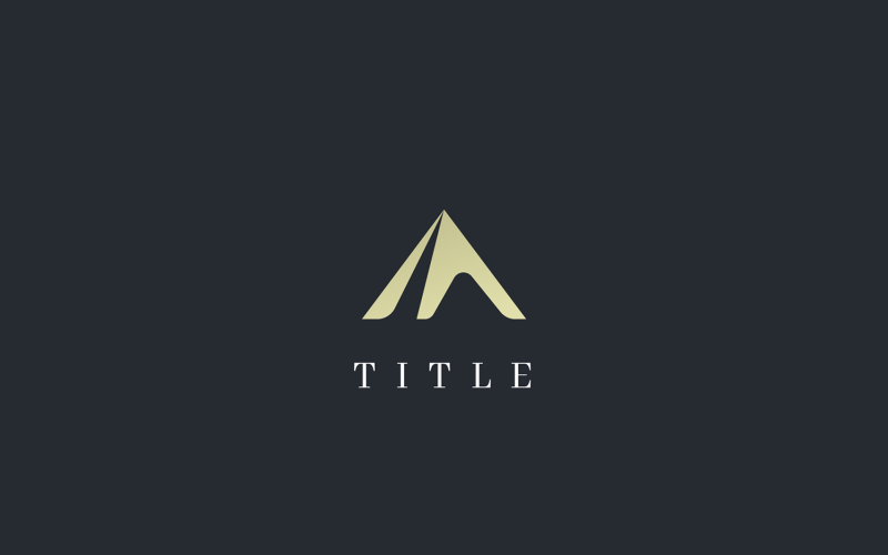 Luxury Vibrant Hill Mountain Peak Apex Logo