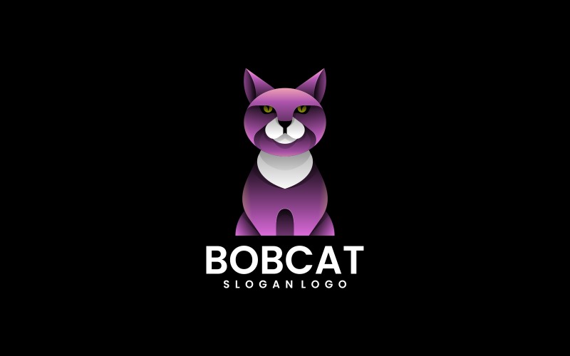 Bobcat Logo-Stil mit Farbverlauf