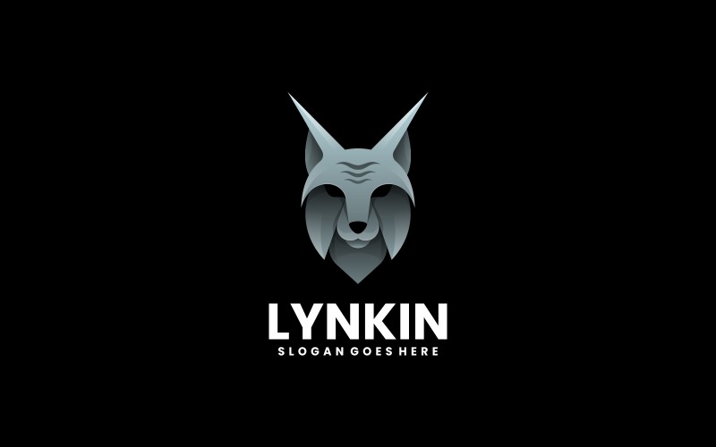 Lynx Head Gradient Logo Template