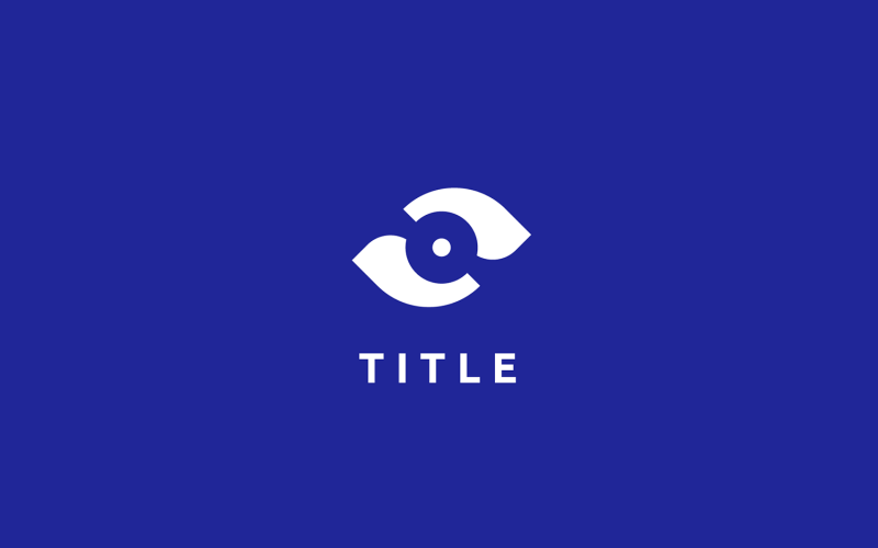 Elegant Angular Eye Vision Safety Eyewear Logotyp