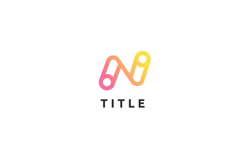 时尚的 Angular N 数据橙色会标徽标