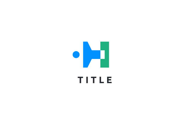 Sleek Angular H People Pracovní logo komunitního poradce