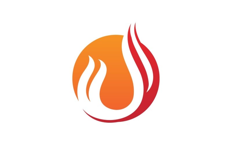 Fire Hot Flame Logo And Symbol V13 #242054 - TemplateMonster