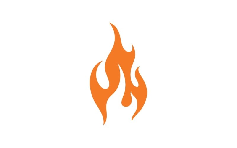 Fire Hot Flame Logo And Symbol V3