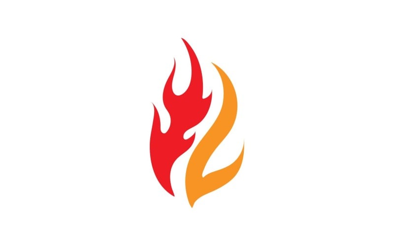 Fire Hot Flame Logo And Symbol V4