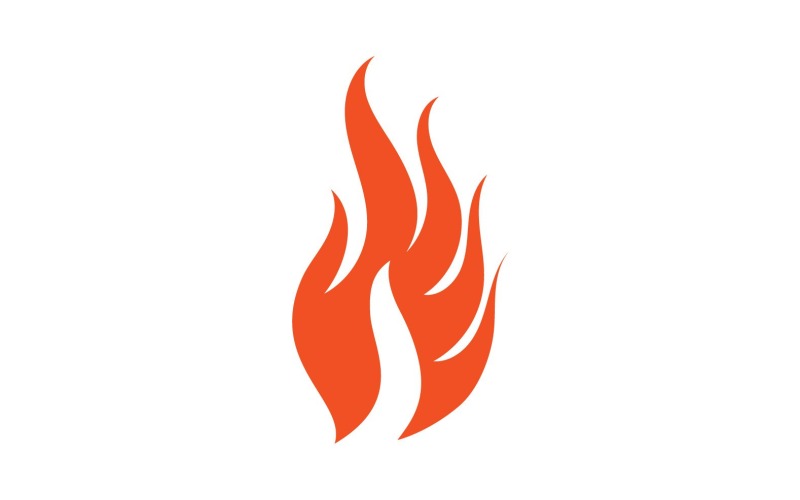 Fire Hot Flame Logo And Symbol V6