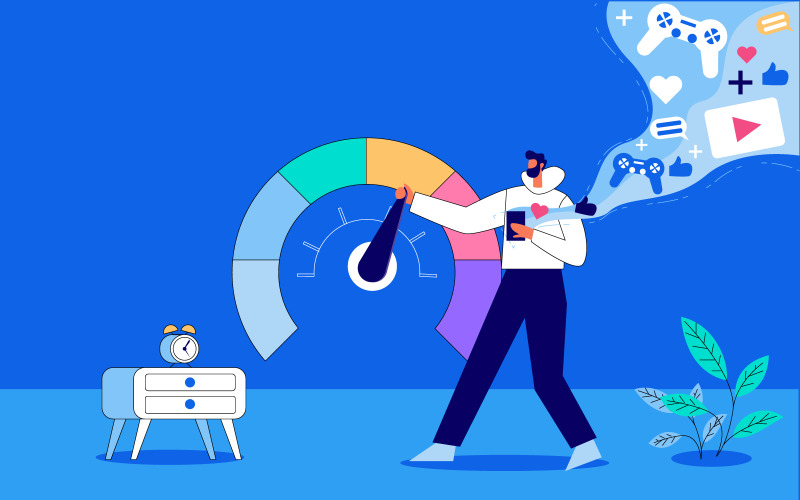 Vettore gratuito di concetto di illustrazione di aumento della velocità di Internet