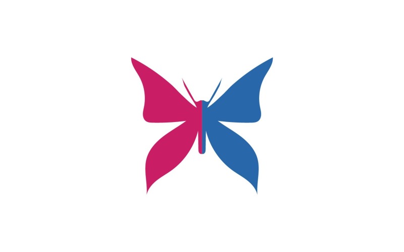 Elementi di logo a farfalla Vector Eps V13