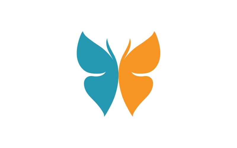 Elementi di logo a farfalla Vector Eps V4