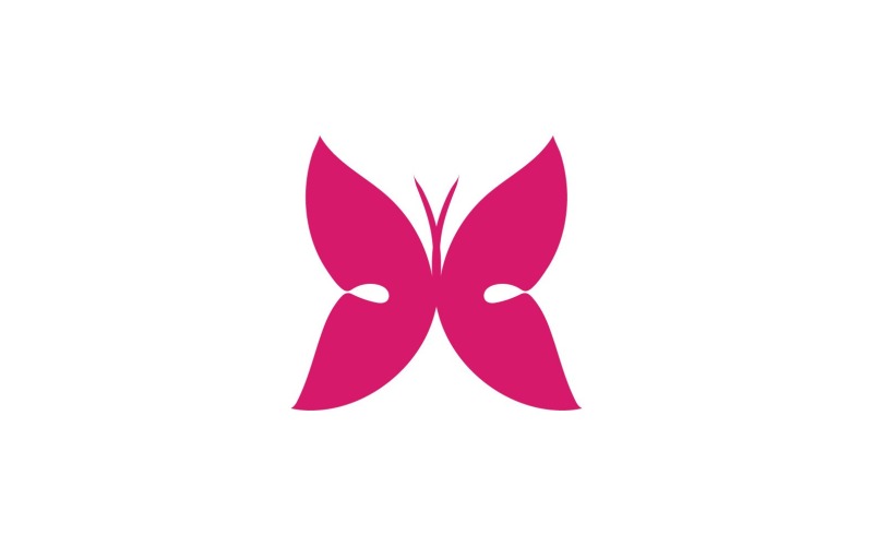 Elementi di logo a farfalla Vector Eps V8