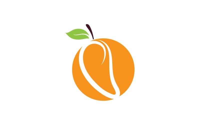 Frutti di mango Logo simbolo vettore V21