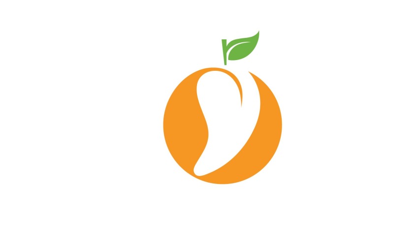 Mango Fruit Logo Symbool Vector V9