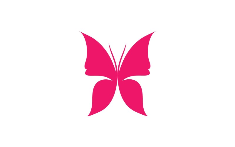Schmetterling Logo Elemente Vektor Eps V1