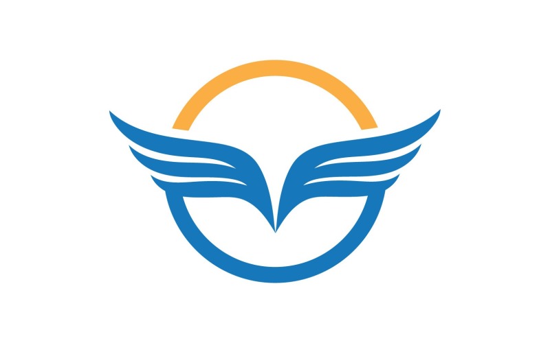 Wing Bird Falcon Logo Vector V2