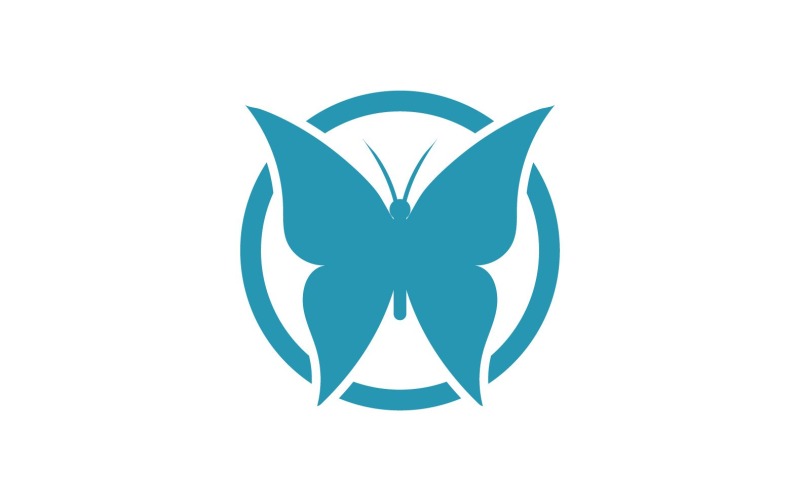 Butterfly Logo Elements Vector Eps V40